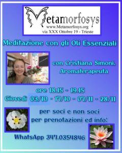 Meditazione con gli oli Essenziali